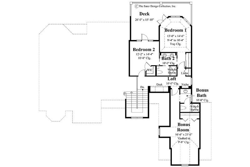 Dream House Plan - Floor Plan - Upper Floor for Country House Plan #930-298 - 3 bed, 3.5 bath