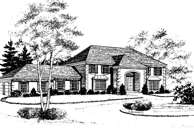 House Plan Design - Traditional Exterior - Front Elevation Plan #314-248