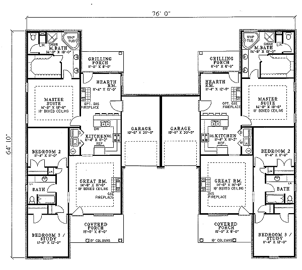 Dream House Plan - Traditional Floor Plan - Main Floor Plan #17-1068