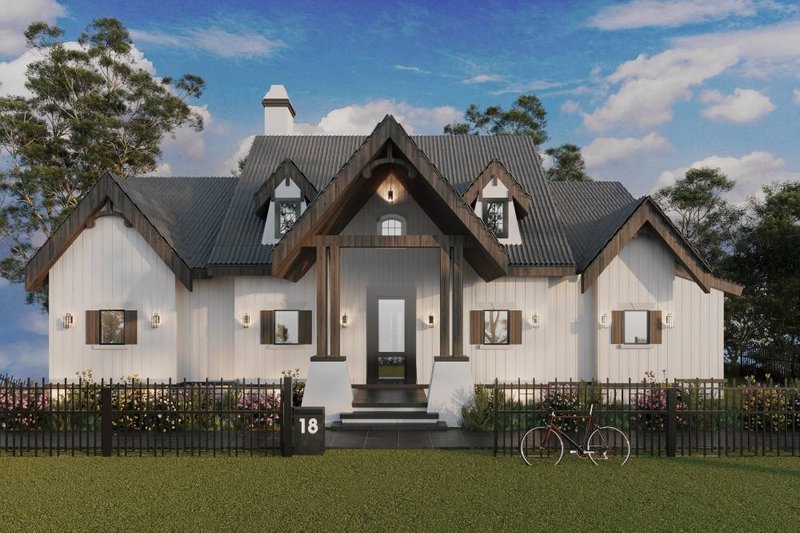 House Plan Design - Ranch Exterior - Front Elevation Plan #54-429