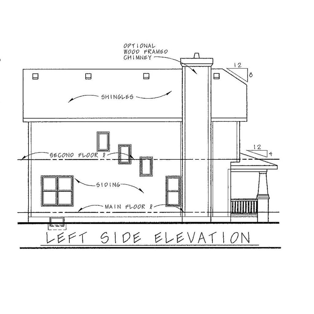 Exterior - Other Elevation for Craftsman House Plan #20-1752 - 3 bed, 3 bath