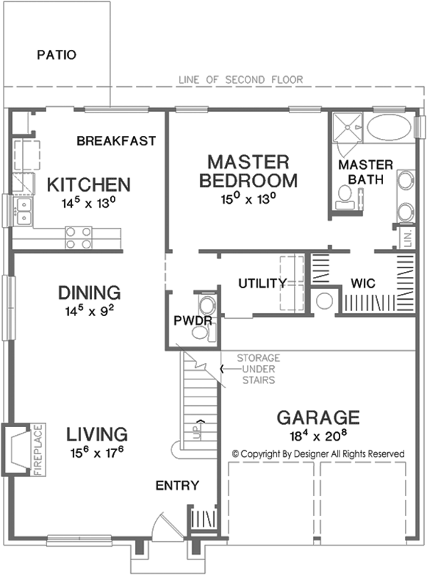 Dream House Plan - European Floor Plan - Main Floor Plan #472-405