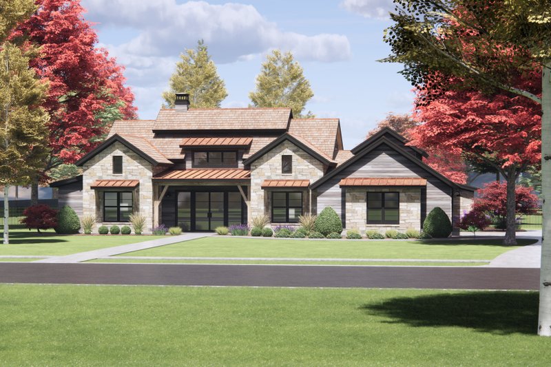 House Plan Design - Exterior - Front Elevation 6 for Country House Plan #1096-65 - 4 bed, 3.5 bath