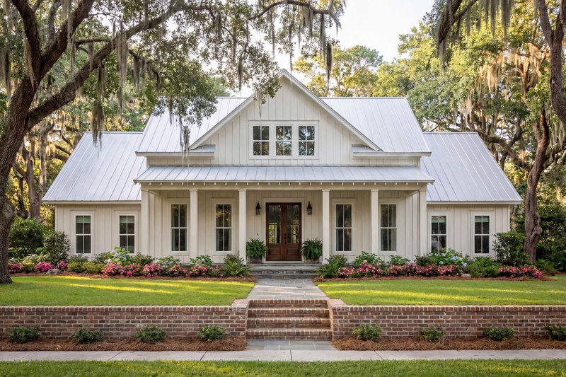Architectural House Design - Exterior - Front Elevation 6 for Farmhouse House Plan #430-215 - 4 bed, 3 bath