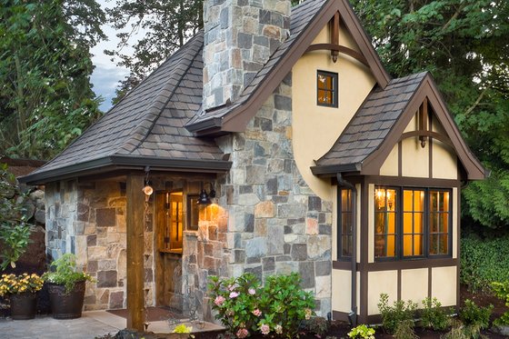 Storybook tudor cottage floor plan