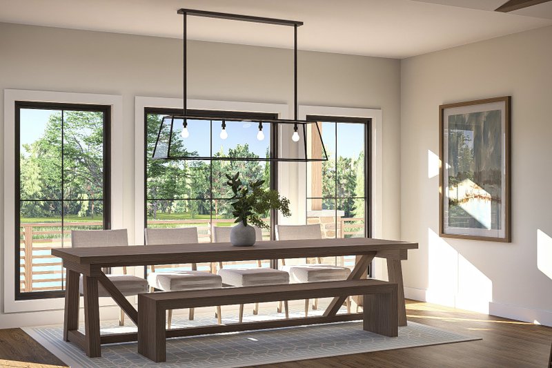Home Plan - Interior - Dining Room for Beach House Plan #455-594 - 1 bed, 2 bath
