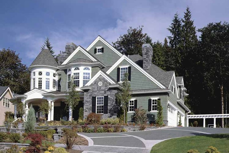 Architectural House Design - Exterior - Front Elevation 7 for Victorian House Plan #132-255 - 4 bed, 4.5 bath