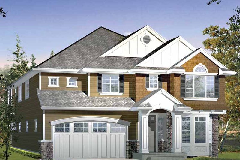 Home Plan - Exterior - Front Elevation 3 for Craftsman House Plan #132-422 - 4 bed, 2.5 bath