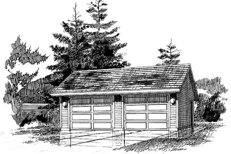 House Blueprint - Exterior - Front Elevation Plan #47-1074