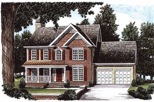 Country Exterior - Front Elevation Plan #927-210