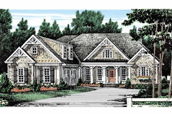 Exterior - Front Elevation 8 for Country House Plan #927-129 - 3 bed, 2.5 bath