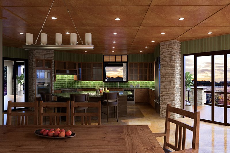 Home Plan - Interior - Kitchen for Prairie House Plan #942-37 - 4 bed, 4.5 bath