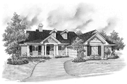 Country Style House Plan - 3 Beds 2 Baths 1822 Sq/Ft Plan #930-178 Exterior 