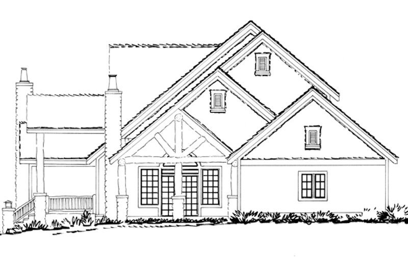 House Blueprint - Exterior - Other Elevation for Craftsman House Plan #942-12 - 3 bed, 2.5 bath
