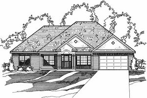 House Blueprint - Traditional Exterior - Front Elevation Plan #31-106