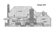 Traditional Style House Plan - 3 Beds 2.5 Baths 1934 Sq/Ft Plan #72-945 Exterior 