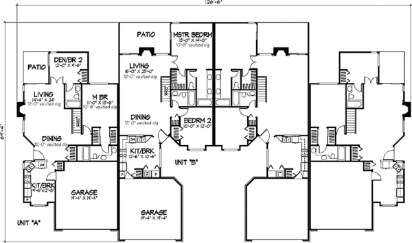 Architectural House Design - Prairie Floor Plan - Main Floor Plan #320-1150