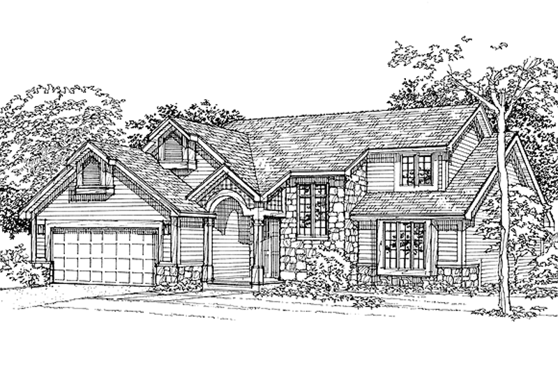 Home Plan - Contemporary Exterior - Front Elevation Plan #320-698