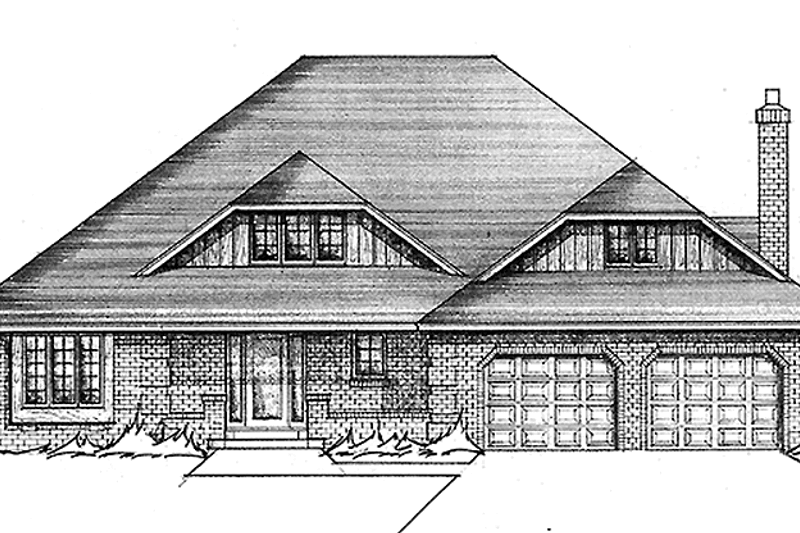 House Blueprint - Bungalow Exterior - Front Elevation Plan #51-794