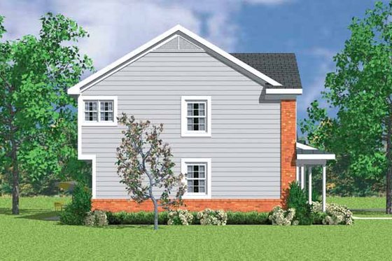 Exterior - Other Elevation for Country House Plan #72-1108 - 4 bed, 2.5 bath