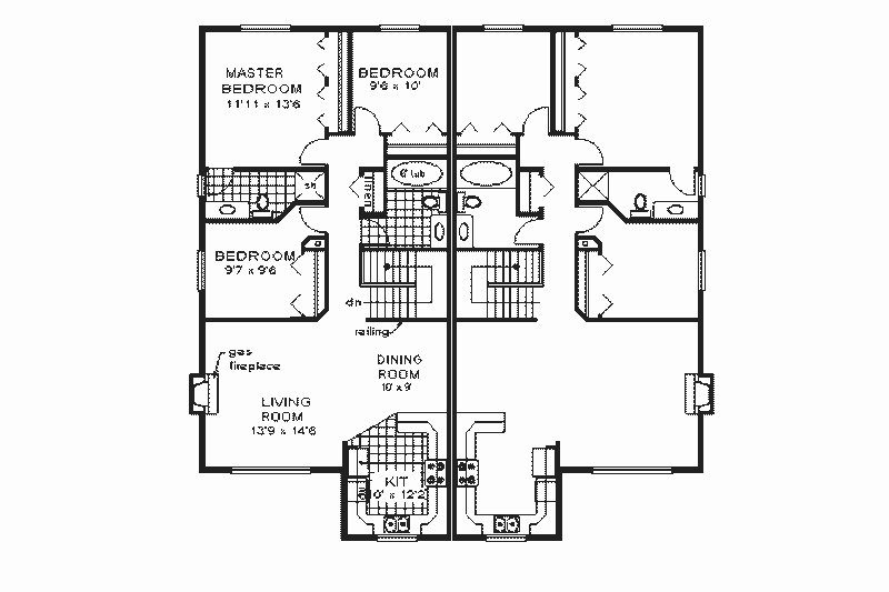 Dream House Plan - Floor Plan - Main Floor for Traditional House Plan #18-250 - 3 bed, 2 bath