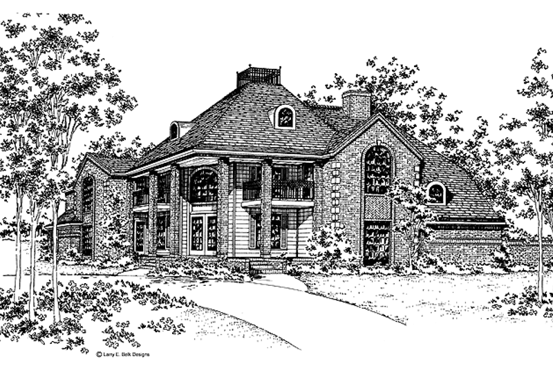 Dream House Plan - Classical Exterior - Front Elevation Plan #952-37