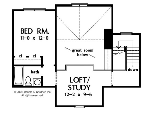 Architectural House Design - Craftsman Floor Plan - Upper Floor Plan #929-902