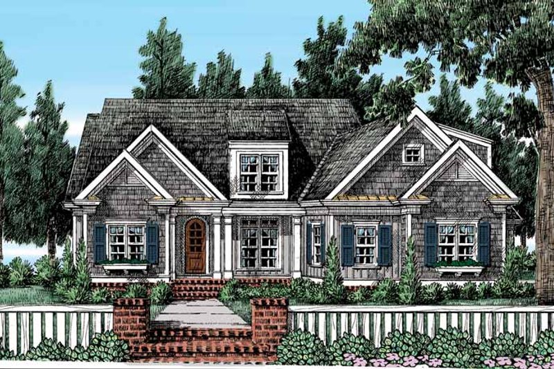 Architectural House Design - Country Exterior - Front Elevation Plan #927-403