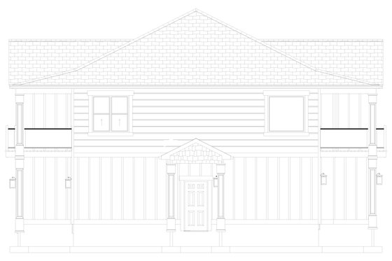 Exterior - Other Elevation 3 for Farmhouse House Plan #1060-123 - 1 bed, 2 bath