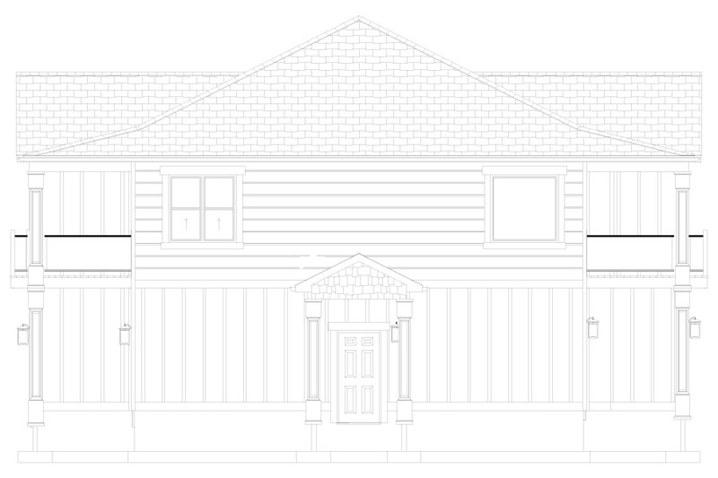 Architectural House Design - Exterior - Other Elevation 3 for Farmhouse House Plan #1060-123 - 1 bed, 2 bath
