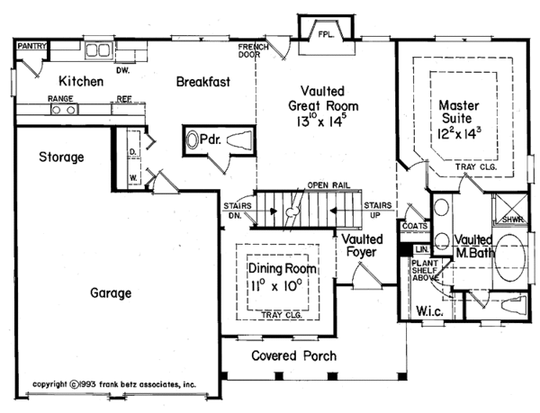 Dream House Plan - Country Floor Plan - Main Floor Plan #927-78
