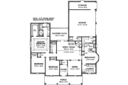 Colonial Style House Plan - 3 Beds 2 Baths 1672 Sq/Ft Plan #10-117 