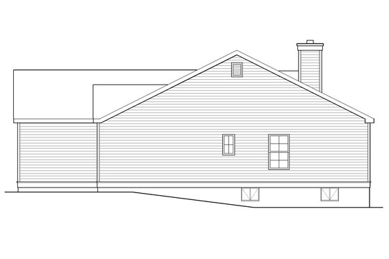 Exterior - Other Elevation for Ranch House Plan #22-630 - 3 bed, 2.5 bath