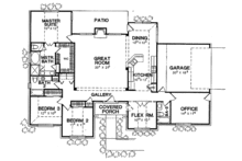 Dream House Plan - Mediterranean Floor Plan - Main Floor Plan #472-262