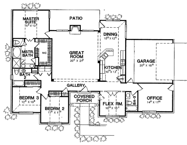 Home Plan - Mediterranean Floor Plan - Main Floor Plan #472-262