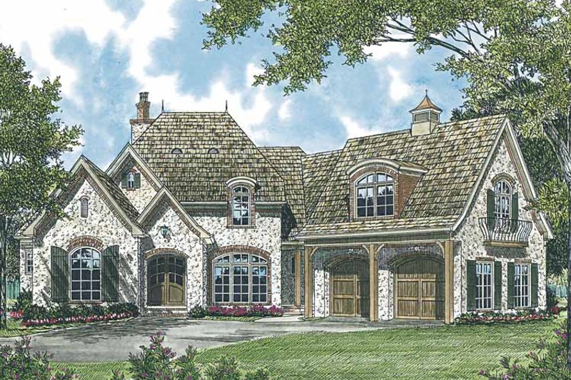 Home Plan - European Exterior - Front Elevation Plan #453-543