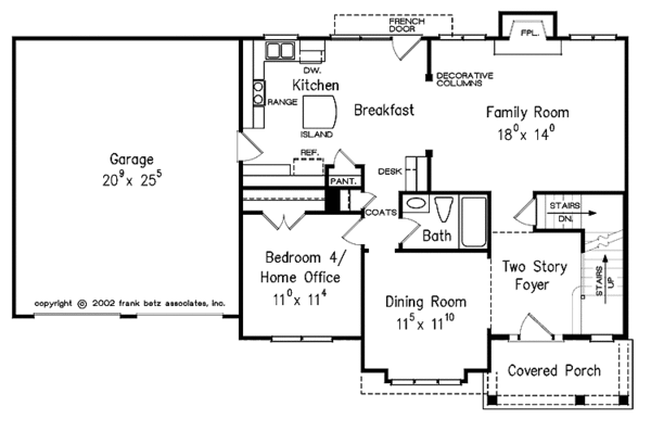 House Plan Design - Country Floor Plan - Main Floor Plan #927-881