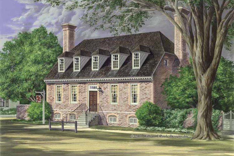 Home Plan - Colonial Exterior - Front Elevation Plan #137-350