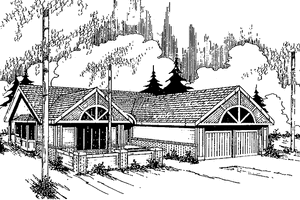 Contemporary Exterior - Front Elevation Plan #60-817