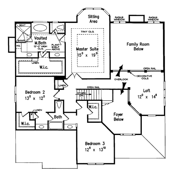 Home Plan - Country Floor Plan - Upper Floor Plan #927-774
