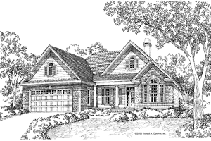Country Exterior - Front Elevation Plan #929-532