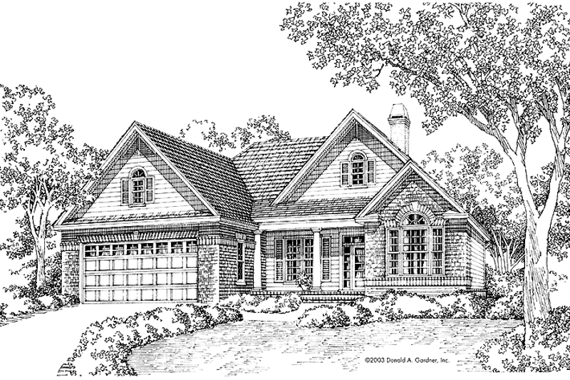 Architectural House Design - Country Exterior - Front Elevation Plan #929-532