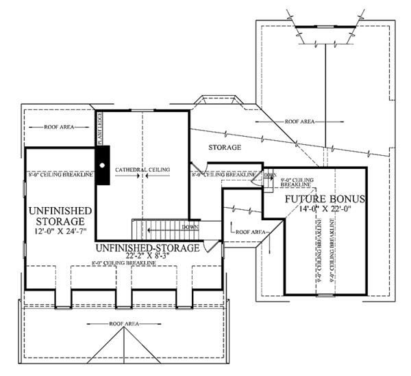 Architectural House Design - Traditional Floor Plan - Upper Floor Plan #137-322