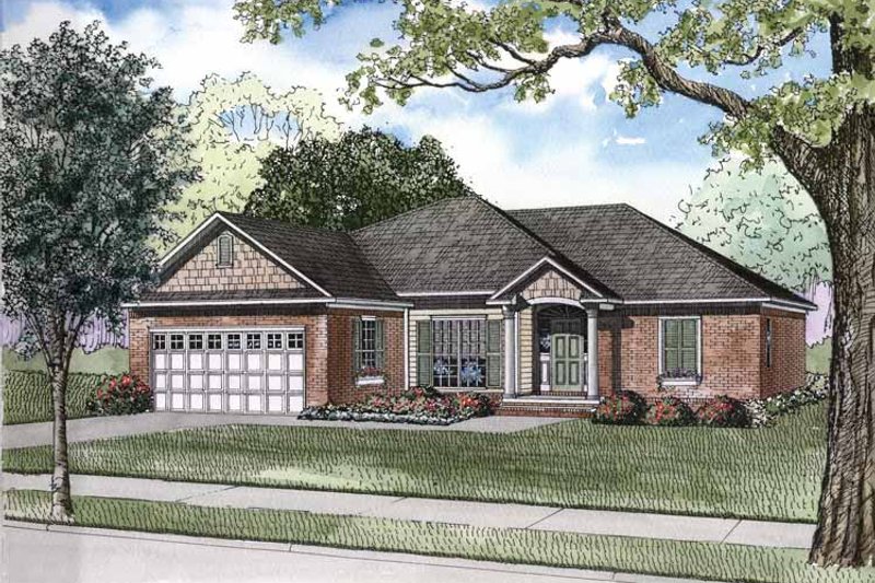 Home Plan - Traditional Exterior - Front Elevation Plan #17-2894