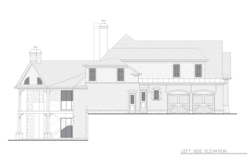 Dream House Plan - Exterior - Other Elevation 1 for Craftsman House Plan #54-698 - 5 bed, 4 bath