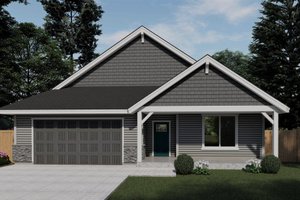 Dream House Plan - Craftsman Exterior - Front Elevation Plan #53-680