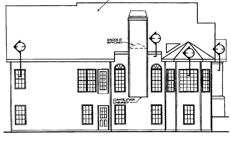 Home Plan - Exterior - Rear Elevation for Classical House Plan #927-58 - 3 bed, 2 bath