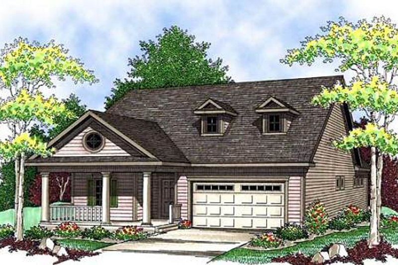 Architectural House Design - Farmhouse Exterior - Front Elevation Plan #70-897