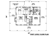 Southern Style House Plan - 3 Beds 2.5 Baths 2892 Sq/Ft Plan #81-773 