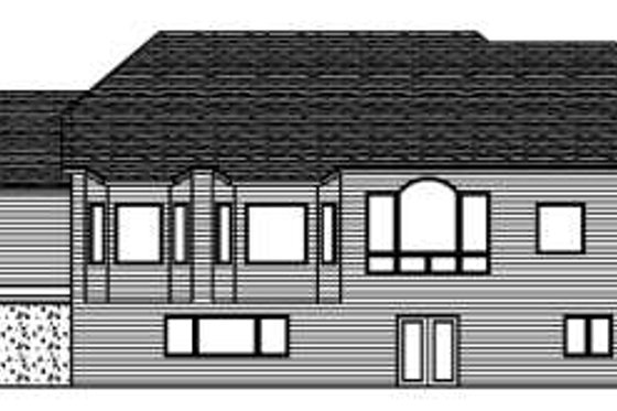 Exterior - Rear Elevation for Craftsman House Plan #51-258 - 3 bed, 2.5 bath